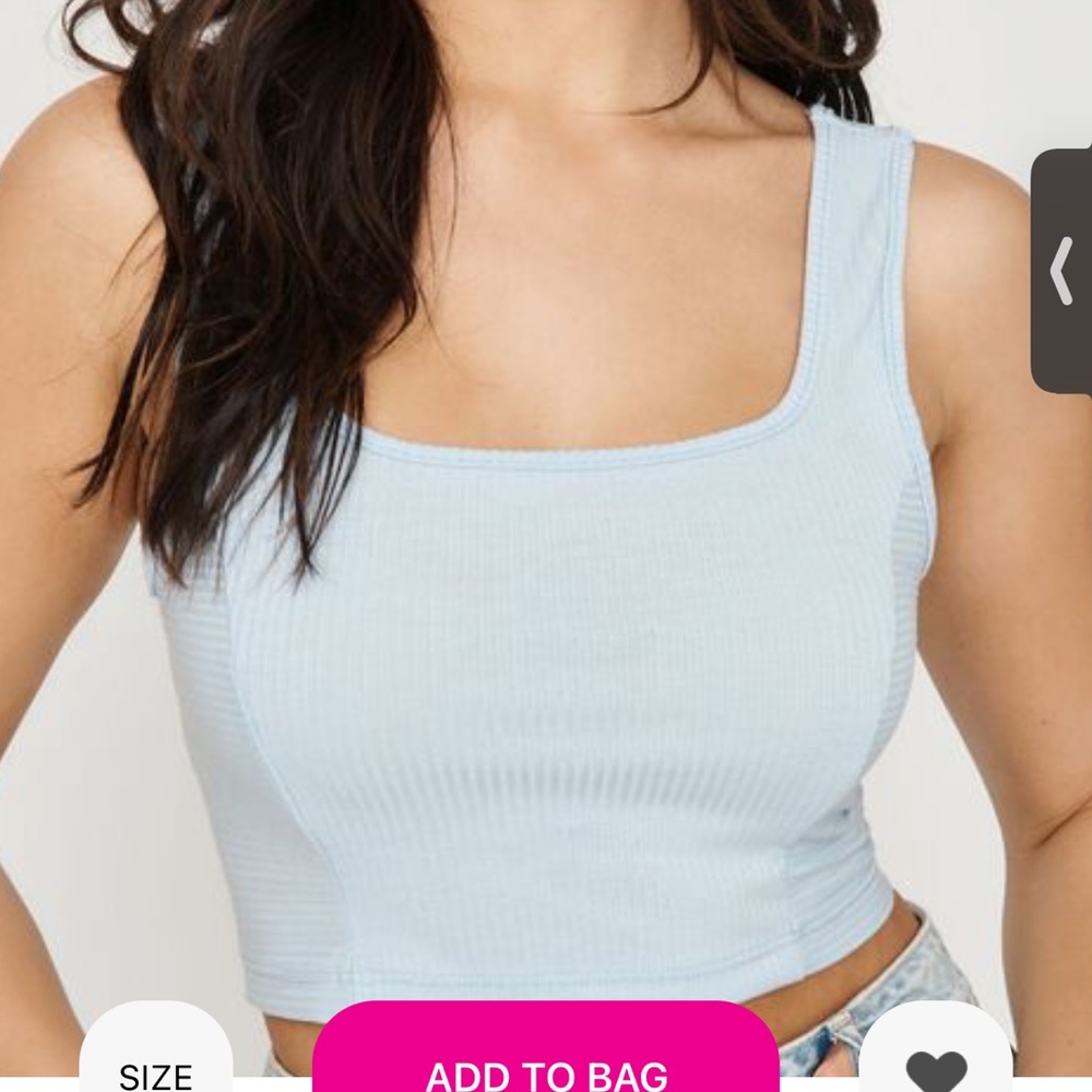 Garage cropped tank top new with tags.